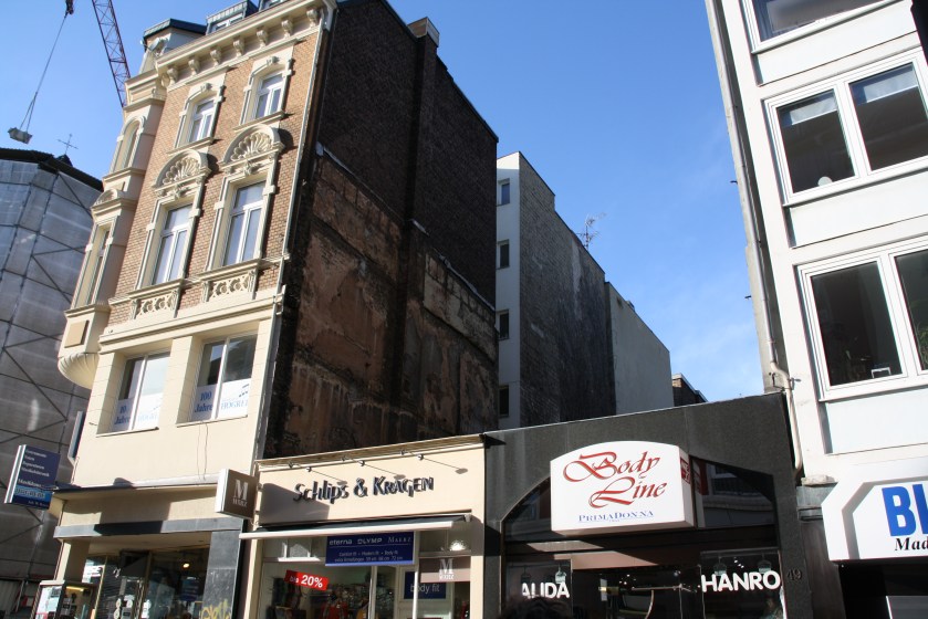 Aachen, Großkölnstraße, eine von mehreren Baulücken 