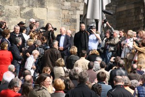 Ottmar Hörl bei seiner Ansprache