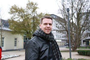 Udo Pütz, Fraktionsvorsitzender der Piraten im Rat der Stadt Aachen. Das Bild entstand im Frühjahr.