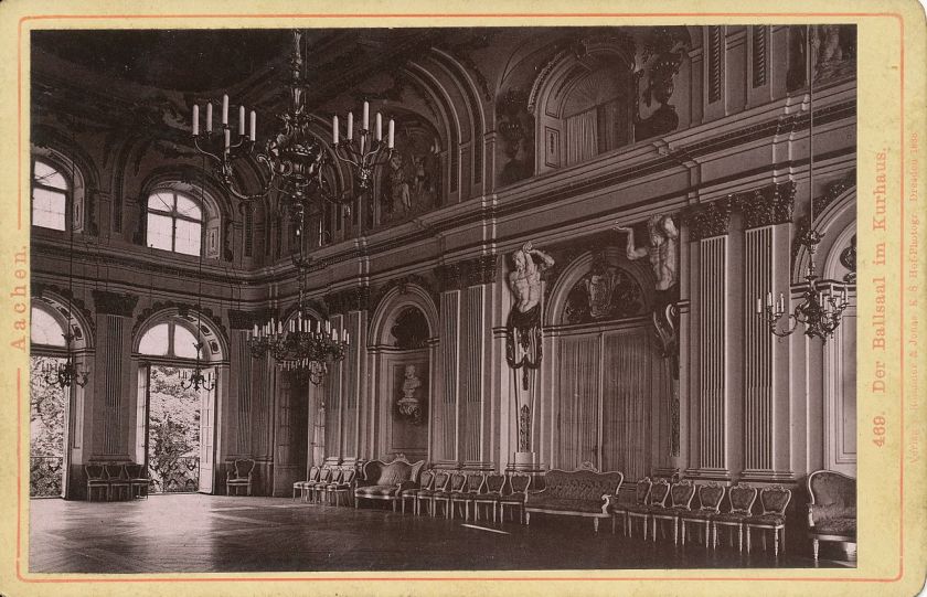 Im Ballsaal des Alten Kurhaus in Aachen (hier ein altes Foto aus der Wikipedia) hat heute der Schriftsteller Michael Köhlmeier den Walter-Hasenclever-Preis der Stadt Aachen erhalten.  