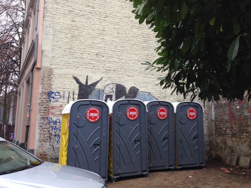 Ecke Pontstraße/Anuntiatenbach: Sah eigentlich noch nie besonders schön aus.