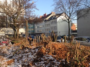 Vor der Hochschul-Bibliothek, Templergraben