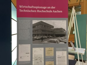Für RWTH war Wirtschaftsspionage schon immer ein Thema. Das zeigt eine Ausstellung über die Stasi, die noch bis zum 26. Mai im Gerichtsgebäude am Adalbertsteinweg in Aachen zu sehen ist.