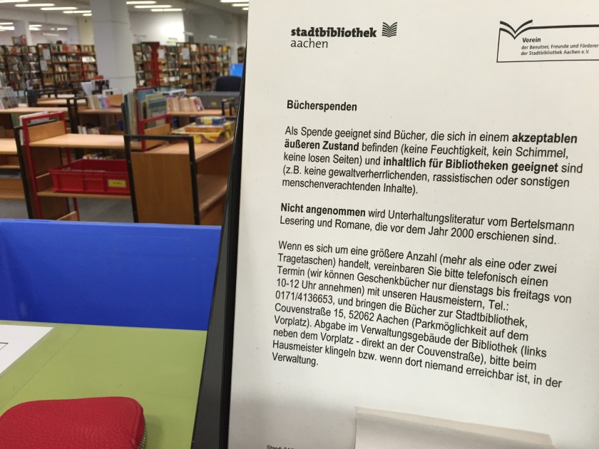 Infos zur Bücherspende.
