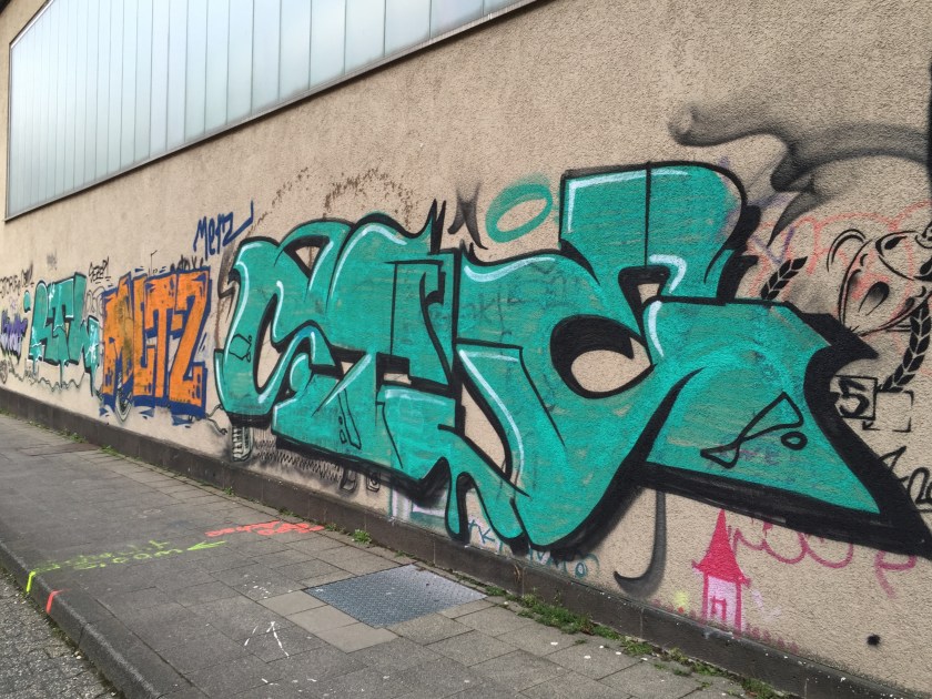 Graffiti in der Claßenstraße. 