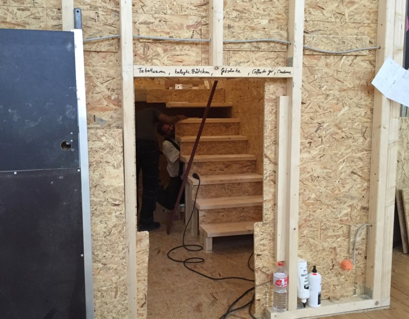 Blick in eine Koje, wo bald Menschen wohnen werden.