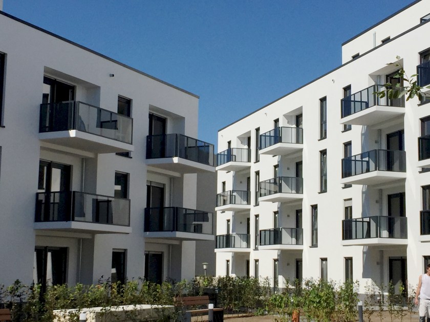 Blick ins innere der Wohnanlage.